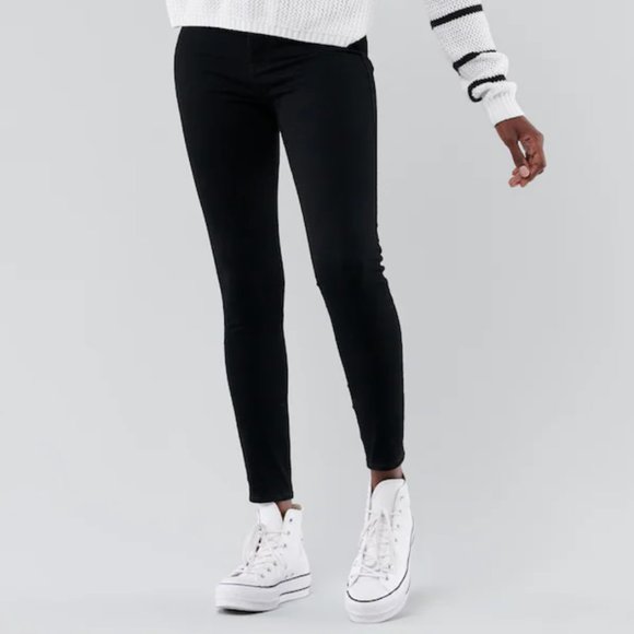 Ultra High-Rise Super Skinny Jeans, 25x31, Black - Picture 3 of 15
